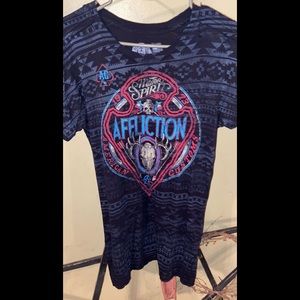 Black affliction Shirt X-Large